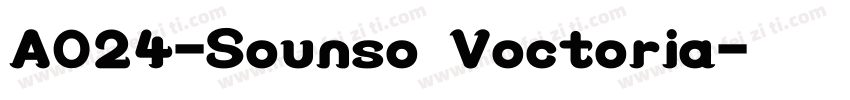 A024-Sounso Voctoria字体转换